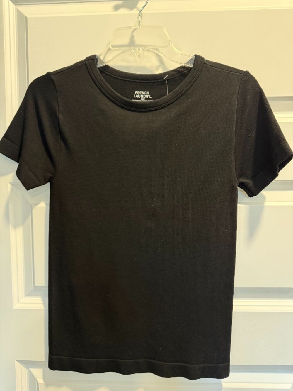Woman's French Laundry short-sleeve crewneck t-shirt. Size S/M